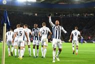 LEICESTER, ENGLAND - NOVEMBER 06:  Matt Phillips of West Bromwich Albion celebrates after scoring his sides second goal during the Premier League match between Leicester City and West Bromwich Albion at The King Power Stadium on November 6, 2016 in Leicester, England.  (Photo by Ross Kinnaird/Getty Images)